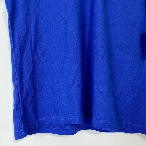 Ultra Club Women’s Button Short Sleeve Polo University Blue Size Large NWT - Picture 3 of 6